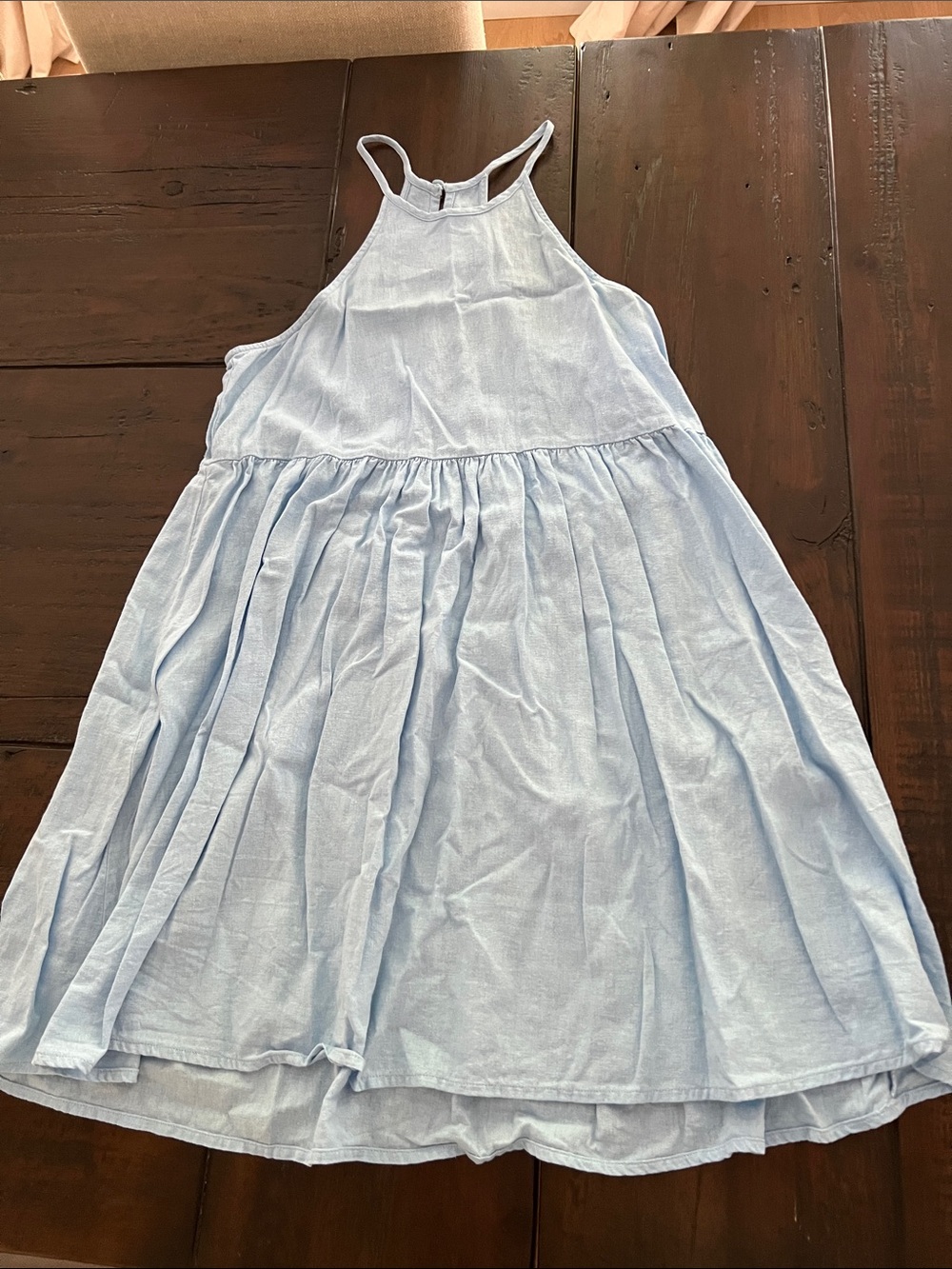 Abound Light Blue Halter Casual Sundress